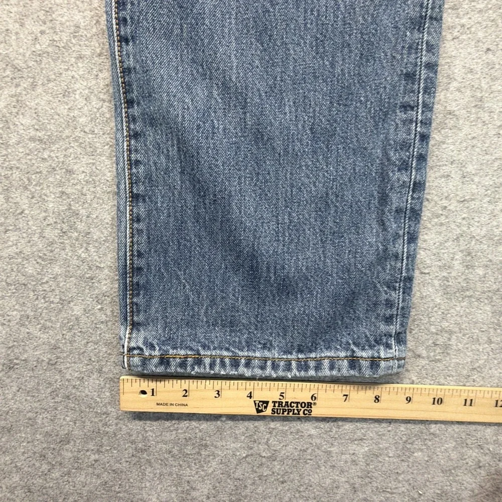 Levi's 501 Jeans Mens 36x30 Blue Denim Straight Leg Button Fly Made In Mexico